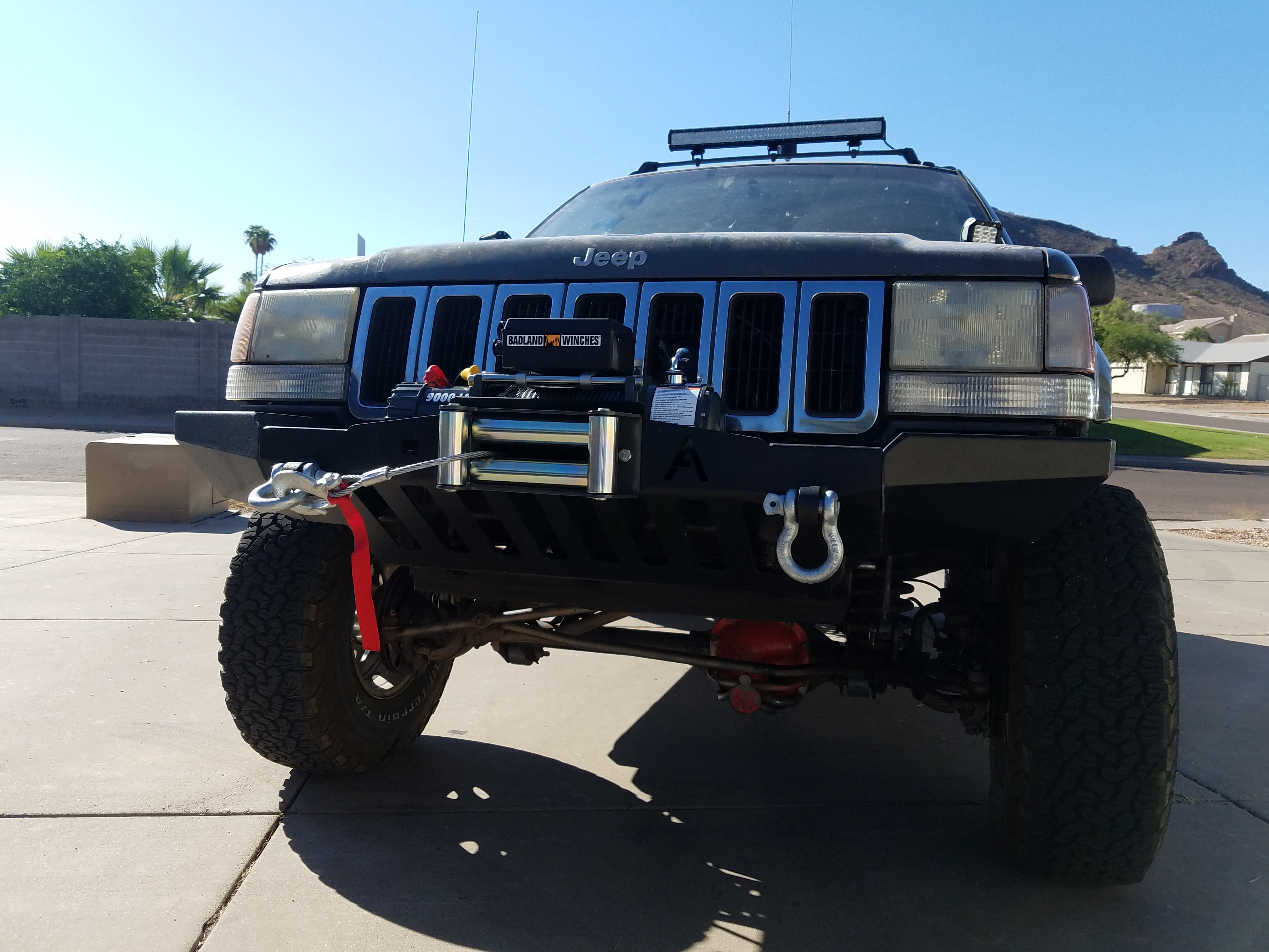 Elite Jeep Grand Cherokee WJ Modular Plain Front Winch Bumper ('99-'04 ...