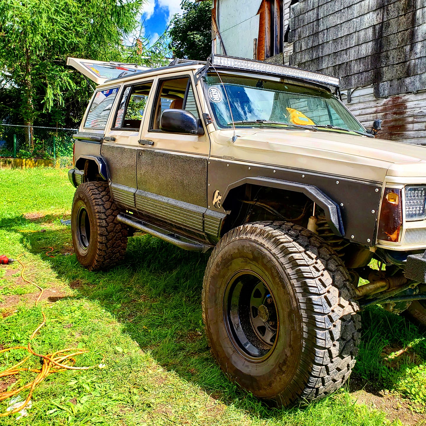 Front and Rear Elite Steel Fender Flares-Jeep Cherokee XJ 2 and 4 door  (84-01) - Affordable Offroad