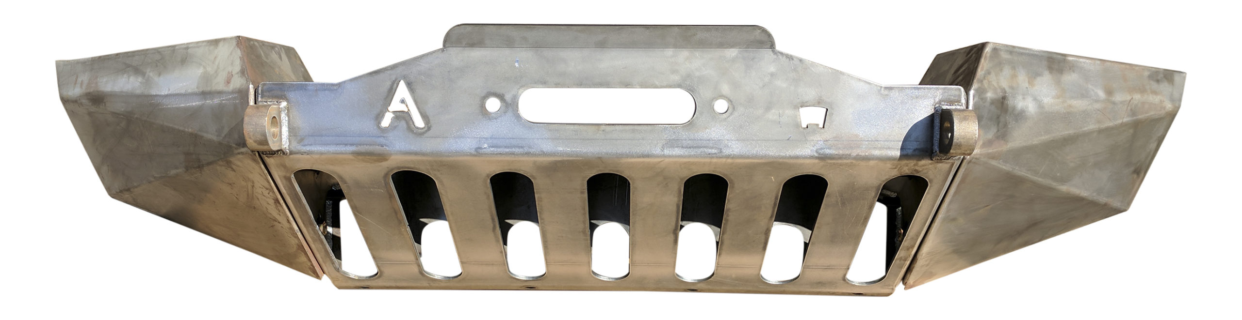 Affordable Offroad Elite Shorty Winch Bumper – Jeep Grand Cherokee WJ 99-04 – Bare Metal