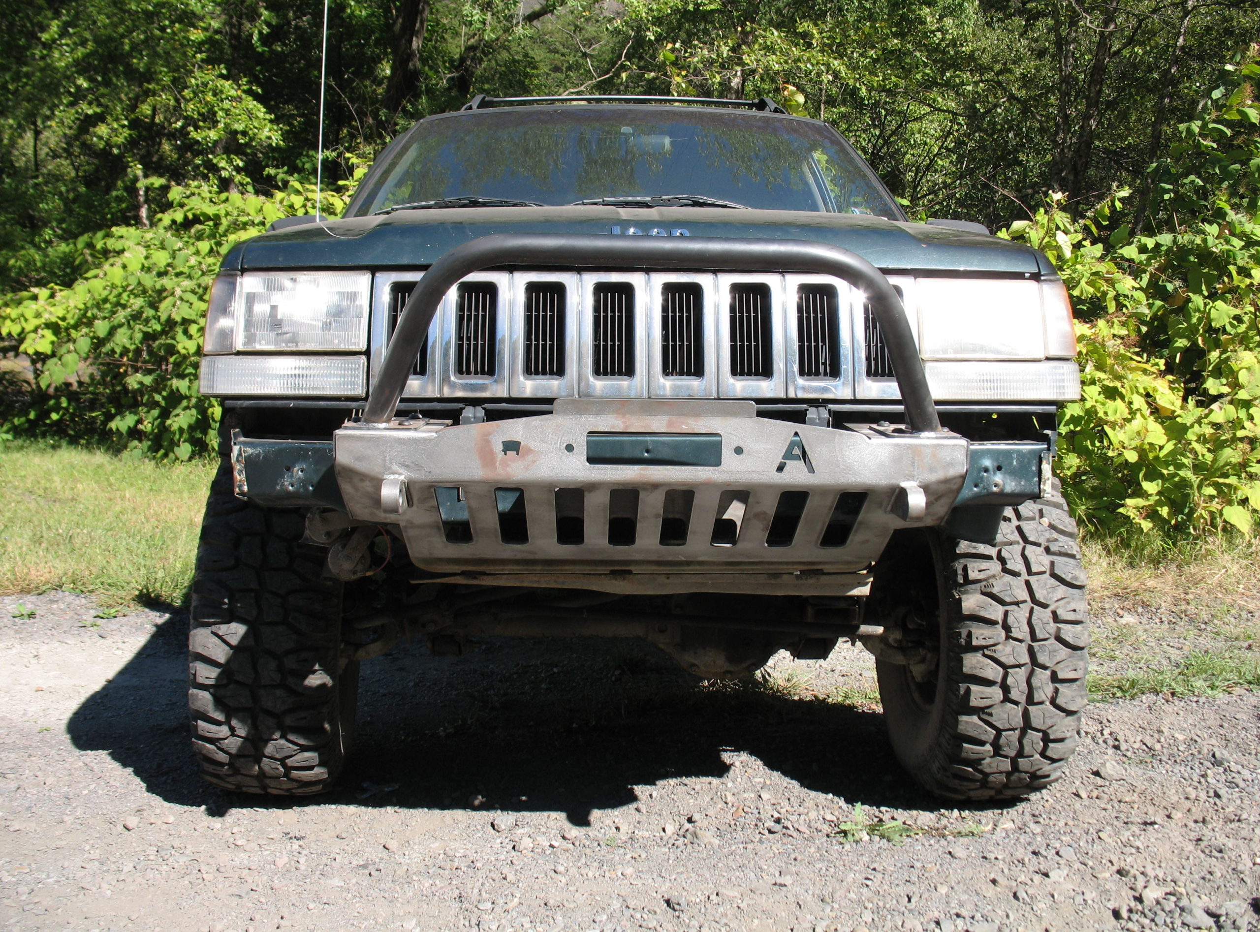 Elite Jeep Grand Cherokee ZJ Modular Shorty Plain Front Winch Bumper ('93-' 98) - Affordable Offroad