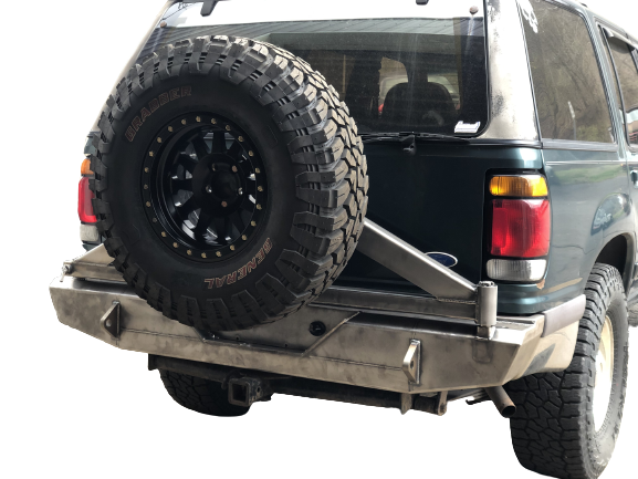 Elite Rear Bumper with Tire Carrier (95-01) - Affordable Offroad