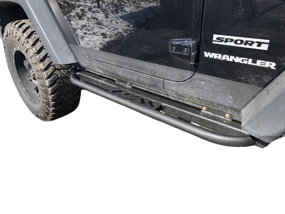 Bolt On Sliders (Jeep Wrangler JK 2-Door 07-18) - Affordable Offroad
