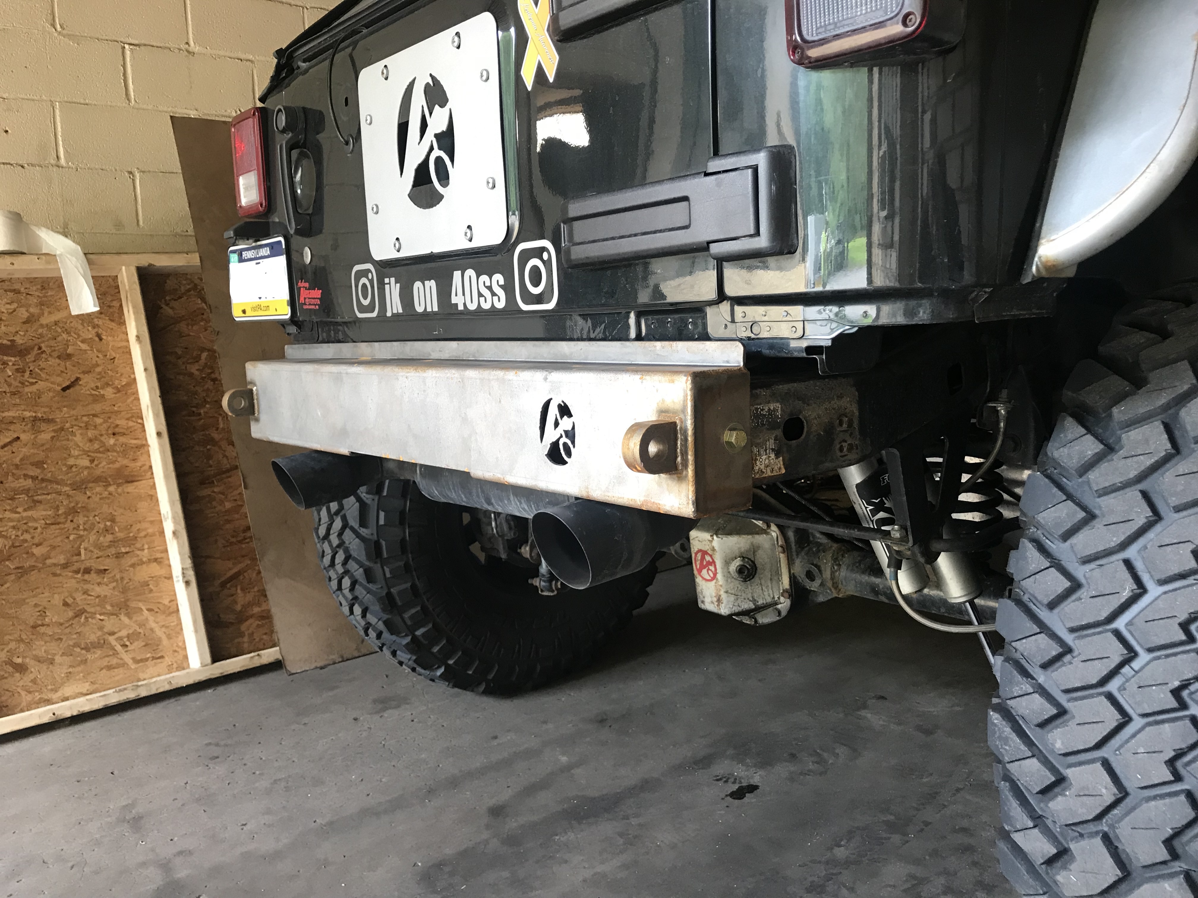 Jeep Wrangler JK/JKU Rear Flush Mount Bumper ('07'18) Affordable Offroad