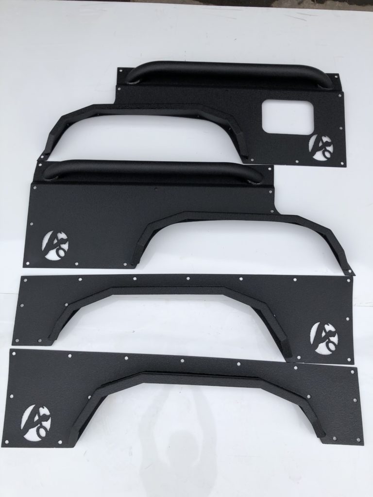 Affordable Offroad Elite Steel Fender Flares For Jeep Cherokee XJ 4-Door (1984-2001) - Black Powder Coated